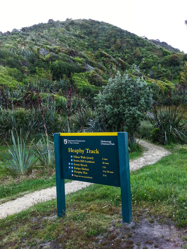 The Heaphy Track trailhead.