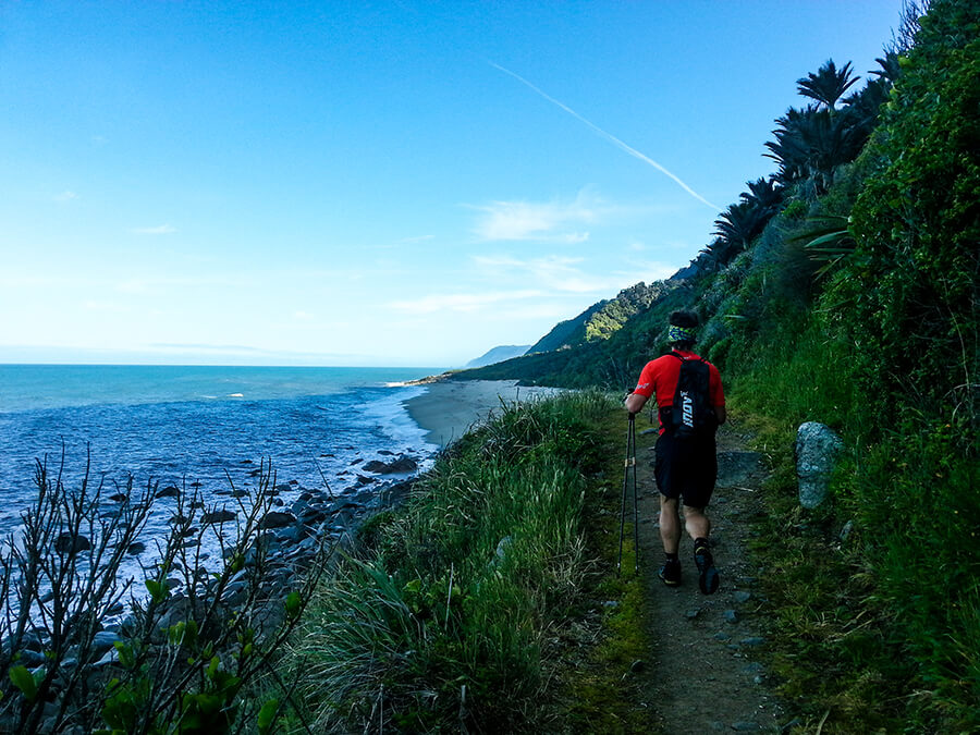 The beautiful and rugged coastline of the Heaphy Track.
